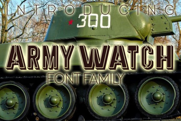 Army Watch: Bold Typography for Design