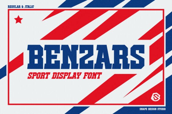Benzars: A Bold Sport Font for Dynamic Design