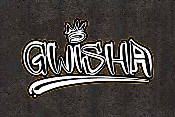Gwisha: Integrating Bold Dripping Brush Typography into Professional Design Workflows