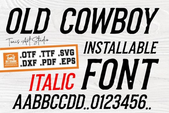 Old Cowboy Italic: Blending Rustic Charm with Modern Design