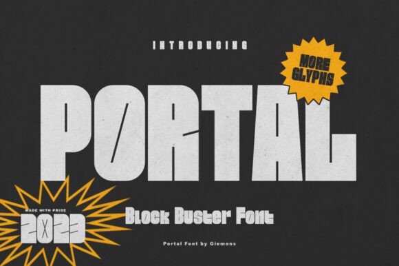 Portal Block: Bold All-Caps Display Font