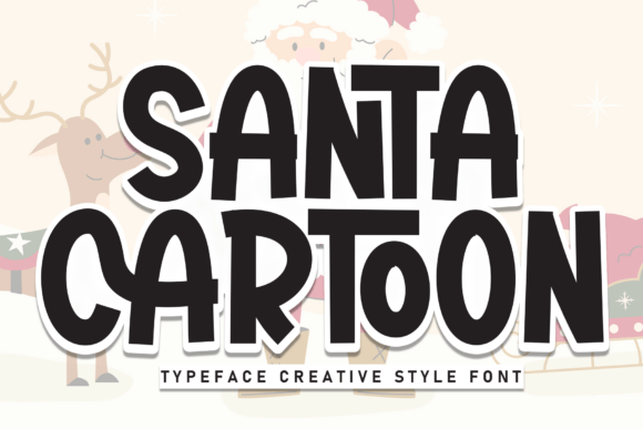 Santa Cartoon: A Playful Font for Festive Designs