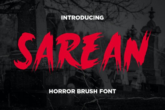 Sarean Font: Evaluating a Hand-Painted Horror Typeface for Design Projects