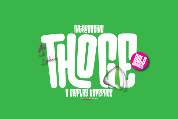 Thoge: Bold All-Caps Display Font for Modern Design