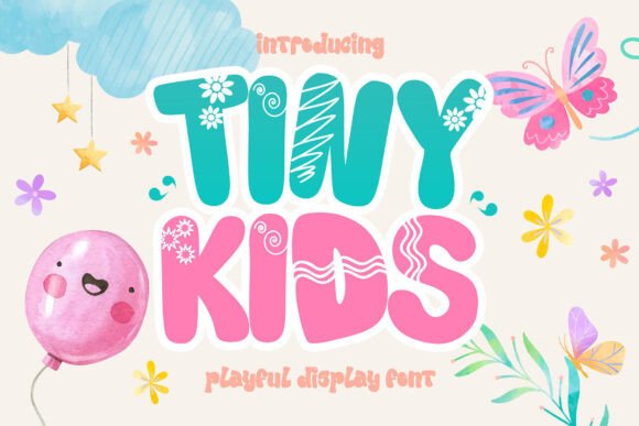 Tiny Kids: A Whimsical Display Font for Joyful Designs