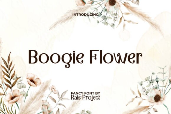 Unleashing Organic Elegance with Boogie Flower Font
