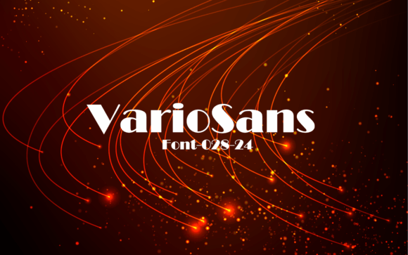 Vario Sans: Bold Contrast for Modern Design